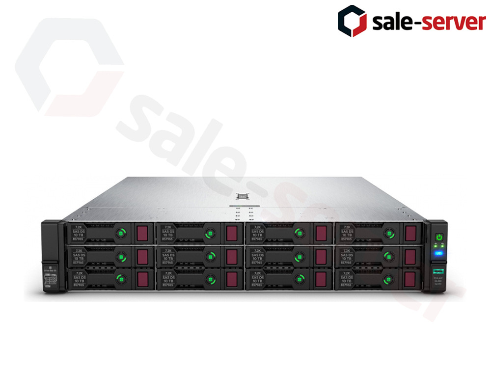 HP ProLiant DL380 Gen10 12xLFF + 2xSFF / 2 x Gold 6138 / 12 x 32GB 2666V HP / P816i-a / 800W