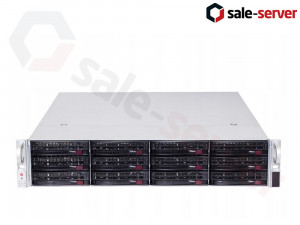 Supermicro CSE-829U + X11DPU 12xLFF (NVMe) / Silver 4110 / 16GB 2400T / AOC-S3008L-L8E / 1000W / AOC-2UR66-i4XTF